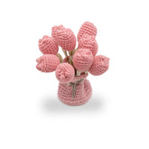 Vaso Crochê Tulipas Rosa